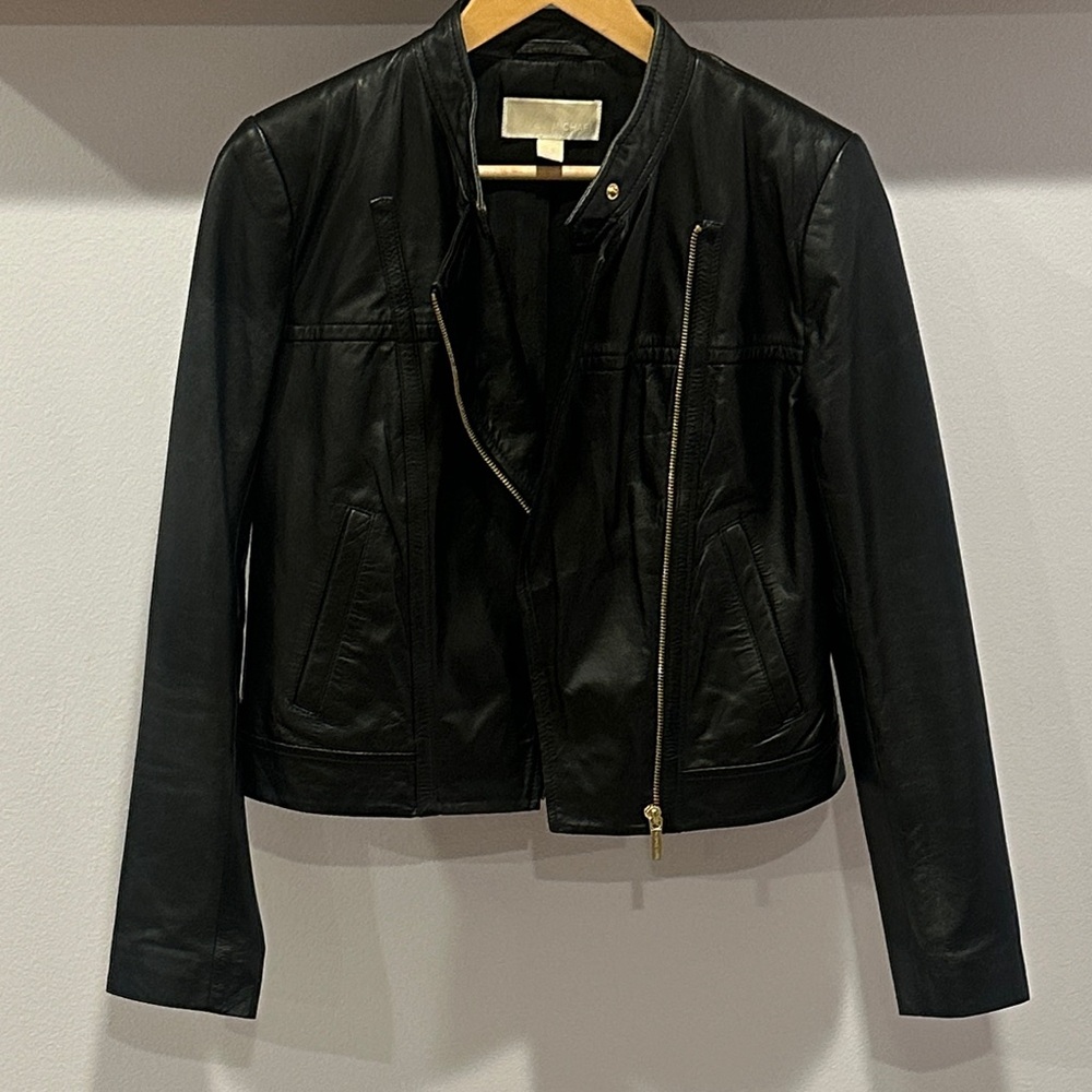 MICHAEL Michael Kors Black Leather Jacket